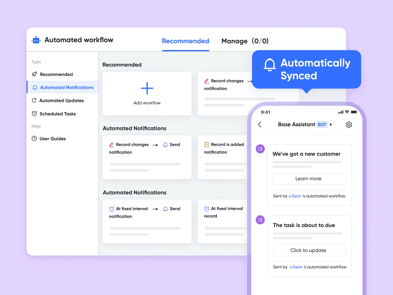 Lark's automated workflow feature