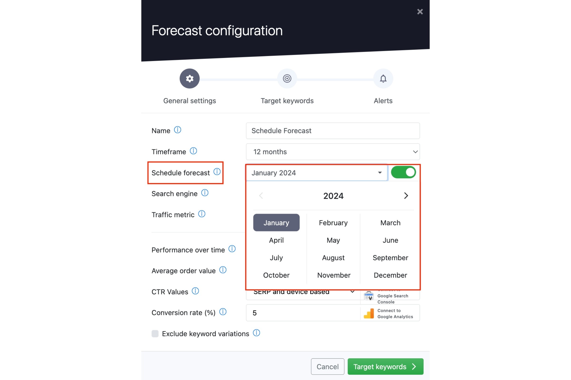 schedule-forecast-for-future-date